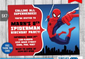 Editable Spiderman Birthday Invitation Tips Easy Free Editable Spiderman Birthday Invitation New