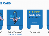 Eeyore Birthday Card Eeyore Greeting Card Chubbyballoon