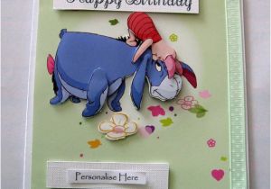 Eeyore Birthday Card Winnie the Pooh Birthday Card Eeyore by Designsbykatievcraft