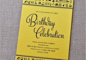 Egyptian Birthday Invitations Egyptian themed Birthday Invitations