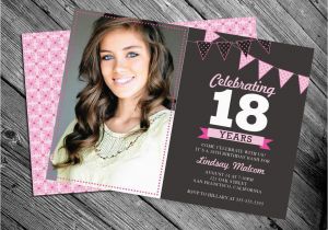 Eighteenth Birthday Invitations 18th Birthday Invitation