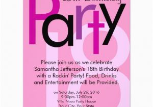 Eighteenth Birthday Invitations 18th Birthday Invitations for Girls