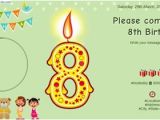 Eighth Birthday Invitation Wording Free 8th Birthday Party Invitation Card Online Invitations