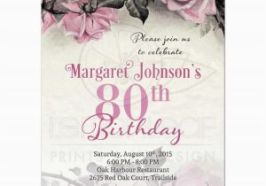 Eightieth Birthday Invitations 80th Birthday Party Invitations Party Invitations Templates