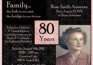 Eightieth Birthday Invitations Quotes for 80th Birthday Invitations Quotesgram