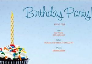 Electronic Birthday Invitations Templates Email Invitations Free Template Resume Builder