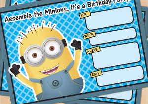 Electronic Birthday Invites Free Printable Despicable Me Minion Birthday Invitation