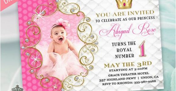 Electronic Birthday Invites Princess Birthday Party Invitation for Girl Evite