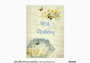 Elegant 90th Birthday Decorations Elegant 90th Birthday Party Invitation Zazzle