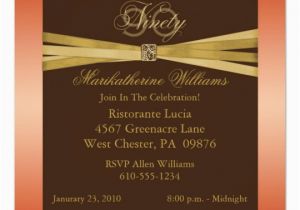 Elegant 90th Birthday Decorations Elegant 90th Birthday Party Invitations Zazzle Com Au