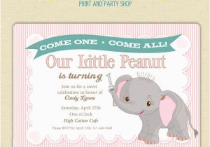 Elephant Birthday Invitation Template Birthday Invitation Templates Elephant Birthday