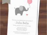 Elephant Birthday Invitation Template Birthday Invitation Templates Elephant Birthday