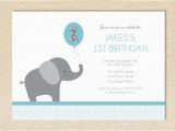 Elephant Birthday Invitation Template Elephant Birthday Invitation Set Of 12