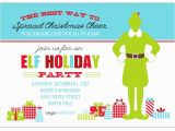 Elf Birthday Party Invitations Buddy the Elf Christmas Party Printable Invitation