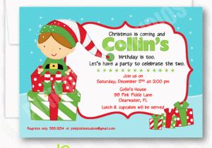 Elf Birthday Party Invitations Elf Boy Personalized Party Invitation