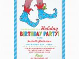 Elf Birthday Party Invitations Personalized Christmas Party Invitations