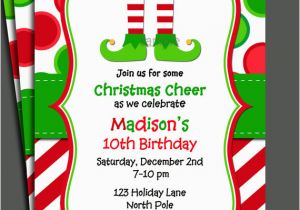 Elf On the Shelf Birthday Invitation Christmas Elf Invitation Printable Ideal Elf On the Shelf