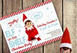 Elf On the Shelf Birthday Invitation Elf On the Shelf Inspired theme Do It Yourself Printable