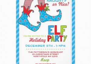 Elf On the Shelf Birthday Invitation Naughty or Nice Magic Elf Holiday Party Invitation Elf