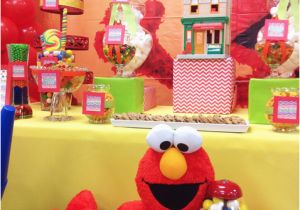Elmo 1st Birthday Party Decorations Elmo Sesame Street Birthday Party Ideas Photo 6 Of 20