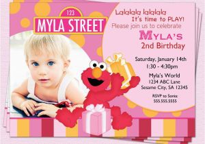 Elmo 1st Birthday Party Invitations Elmo Birthday Invitation Sesame Street Girl by Cupcakedream