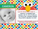 Elmo 1st Birthday Party Invitations Free Printable Elmo 1st Birthday Invitations Template
