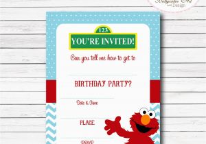 Elmo 1st Birthday Party Invitations Instant Download Elmo Invitation Elmo 1st Birthday by