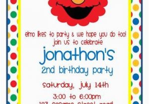 Elmo 2nd Birthday Invitations 15 Best Images About Elmo Invites On Pinterest 2nd