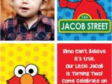 Elmo 2nd Birthday Invitations Custom Elmo Inspired Birthday Party Invitations or Thank