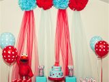 Elmo Birthday Decorations Ideas Kara 39 S Party Ideas Red and Turquoise Elmo Party Sesame