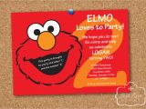 Elmo Birthday Invitations Online Elmo Sesame Street Birthday Party Personalized Printable