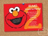 Elmo Birthday Invitations Online Elmo Sesame Street Birthday Party Personalized Printable