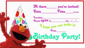 Elmo Birthday Invitations with Photo Elmo 39 S song