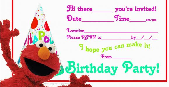 Elmo Birthday Invitations with Photo Elmo 39 S song