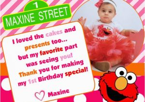 Elmo Birthday Thank You Cards Elmo Birthday Thank You Card by Maxinesmomma On Etsy