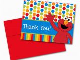 Elmo Birthday Thank You Cards Elmo Children 39 S Birthday Party Thank You by