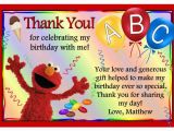 Elmo Birthday Thank You Cards Elmo Sesame Street Birthday Thank You Cards Ebay