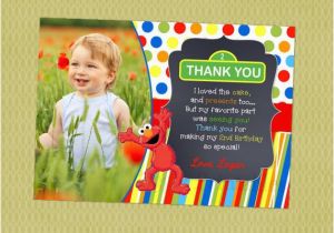 Elmo Birthday Thank You Cards Elmo Sesame Street Birthday Thank You Cards Thank Yous Thank