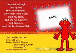 Elmo First Birthday Party Invitations 9 Best Images Of Elmo First Birthday Printable Elmo