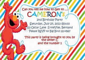 Elmo First Birthday Party Invitations Free Printable Elmo 1st Birthday Invitations Template