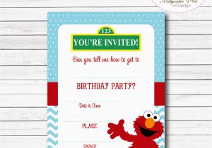 Elmo First Birthday Party Invitations Instant Download Elmo Invitation Elmo 1st Birthday by