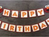 Elmo Happy Birthday Banner Elmo Happy Birthday Banner Can Be Personalized with Name Age