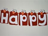 Elmo Happy Birthday Banner Elmo Happy Birthday Banner