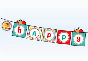 Elmo Happy Birthday Banner Elmo Happy Birthday Banner Sesame Street Happy Birthday