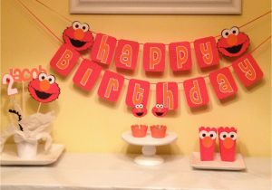 Elmo Happy Birthday Banner Sesame Street Elmo Happy Birthday Banner