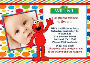 Elmo Photo Birthday Invitations Pinkinkpartyboutique On Etsy