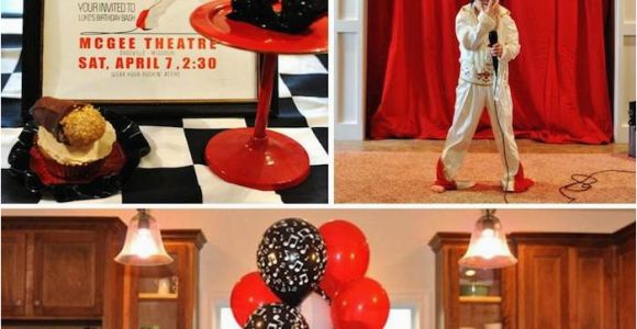 Elvis Birthday Decorations Kara 39 S Party Ideas Elvis Party Supplies Decor Ideas