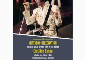 Elvis Birthday Invitations Elvis Birthday Celebration Invitations Paperstyle