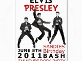 Elvis Birthday Invitations Elvis Birthday Party Invitations Best Party Ideas