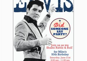 Elvis Presley Birthday Invitations Elvis Birthday Party Invitations Paperstyle